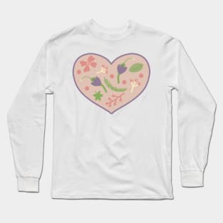 Simple floral heart Long Sleeve T-Shirt